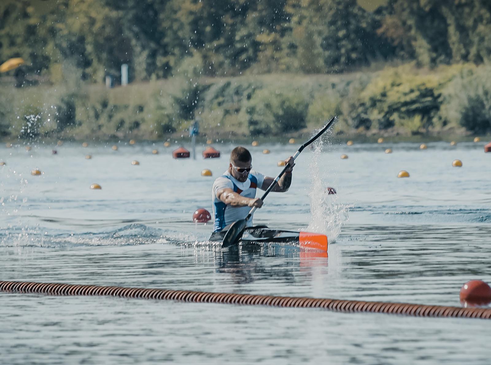 Dominik Greguric im Kanu-Rennsport